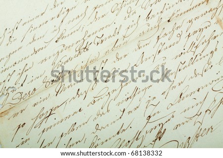 Old handwritten text pattern for background or as wallpaper Royalty-Free Stock Photo #68138332