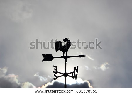 Weathercock, Number 2 Royalty-Free Stock Photo #681398965
