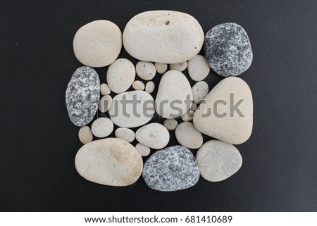 Stones folded in the form of a square