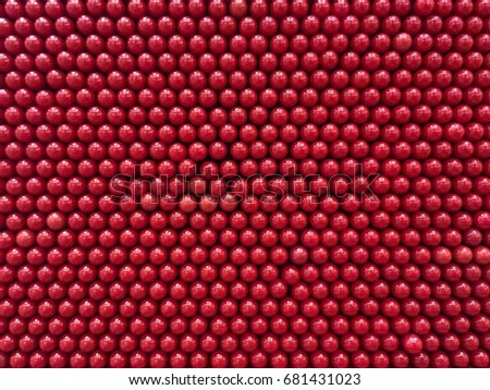 Red pins toy background, playground equipment board for print hand