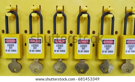 Lock out & Tag out , Lockout station,machine - specific lockout devices and lockout point
