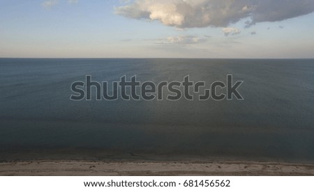 Beautiful beach view from above
