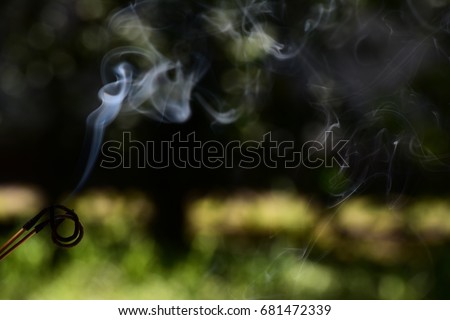 smoke from incence stick