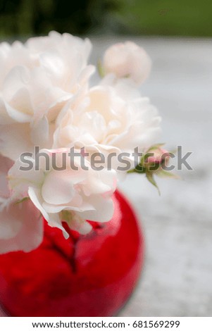 a small bouquet of roses