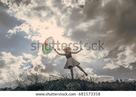 beautiful and happy girl background, daisy girl, happy girl at nature, Enjoyable life in nature