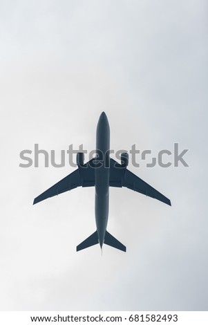 Photo of airplane in sky
