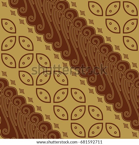 Javanese Batik Seamless Pattern - Set GF Kawung

