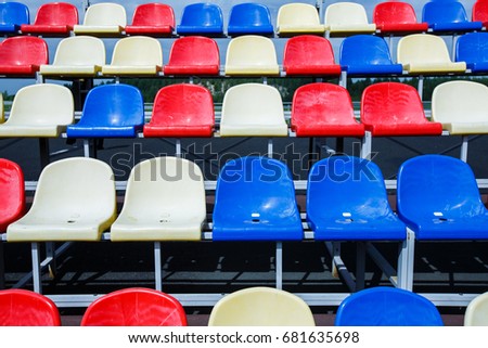 
Chairs in the stadium