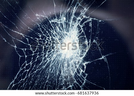 Ð¡racked glass or screen, background, texture