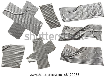 a set of high resolution scotch stripes on white Royalty-Free Stock Photo #68172256