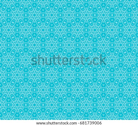 blue tones. seamless illustration with intricate sketches of geometric shapes. For interior decoration, textile industry, printing industry.