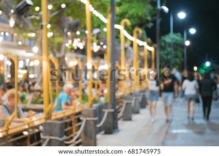 background blur night bar food and drink