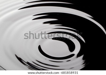 Black abstract water surface and drip texture