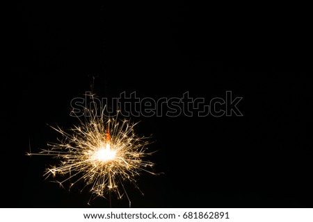Christmas sparkler holiday background for Christmas, new year and celebrate event.
