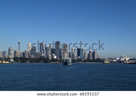 Australian Navy in Sydney Harbor
