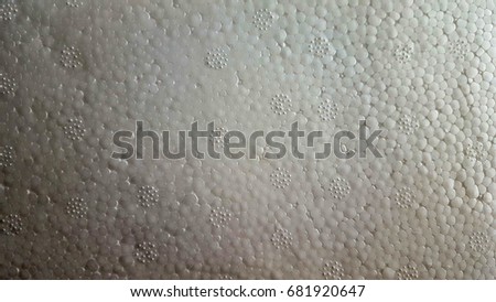Whit Styrofoam background