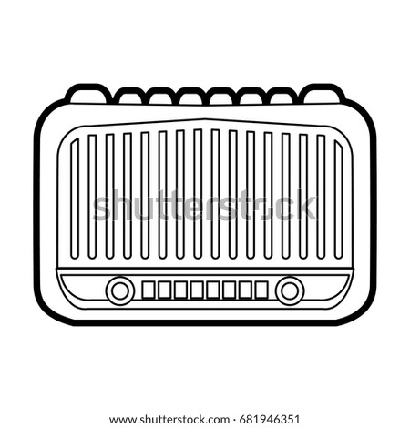 radio vector illustration