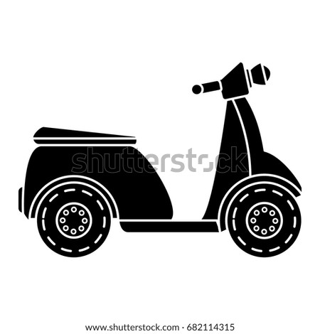 scooter bike isolated icon