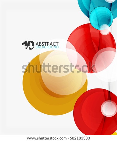 Circle vector background, geometric abstraction