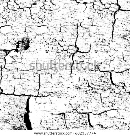 Abstract grunge background of black and white. The texture of damage, cracks, breaks, shocks. Grunge background to create a black and white design