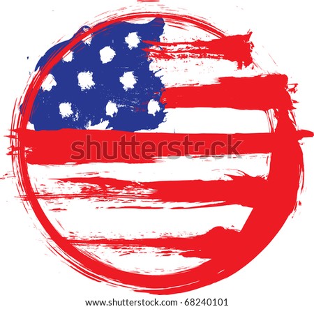American grunge flag