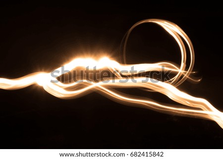 Abstract image of a light source on a camera's matrix