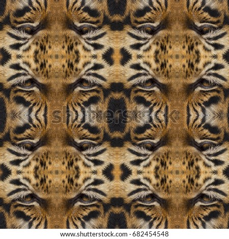 Tiger skin ,beautiful pattern background texture