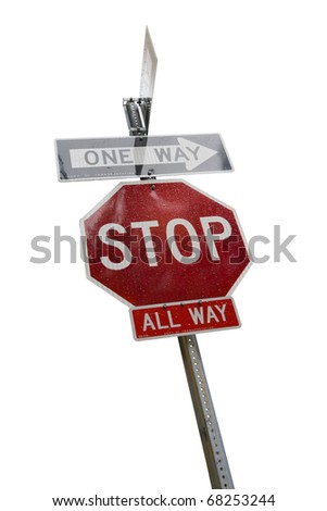  Stop sign on a white background