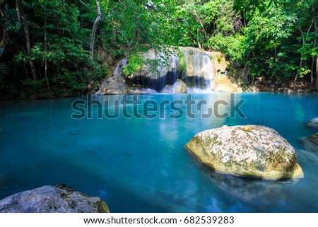 Mountain stream and Waterfall