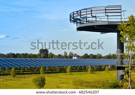 View in a solar cell plant