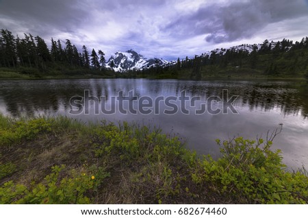 Pacific North West Cascades Forest Landscapes Mountains Scenery  