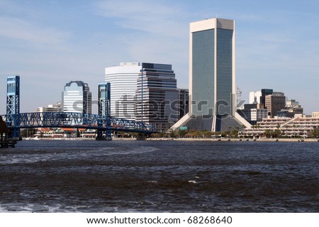 Downtown Jacksonville, Florida along the St. Johns River