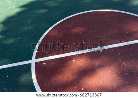 Out door Basketball court.Sports at outdoor