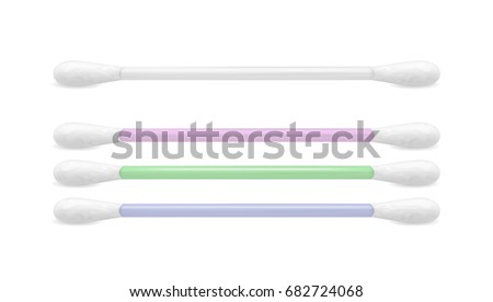 Color cotton buds. Royalty-Free Stock Photo #682724068