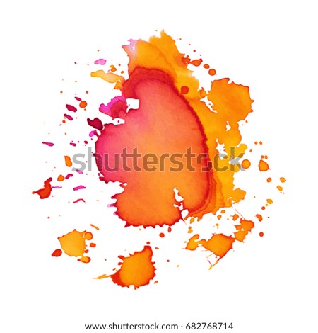 Abstract hand drawn watercolor background. Vector illustration. Grunge texture for cards and flyers design.