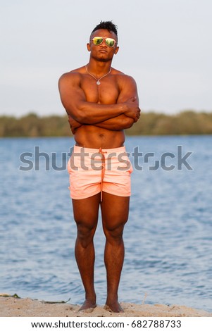 Young Black Athletic Sexy