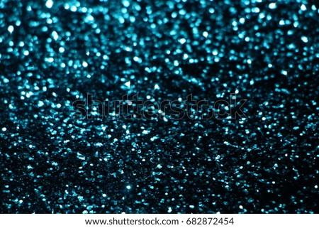 Blue glitter (unfocused, focused, light and dark) study