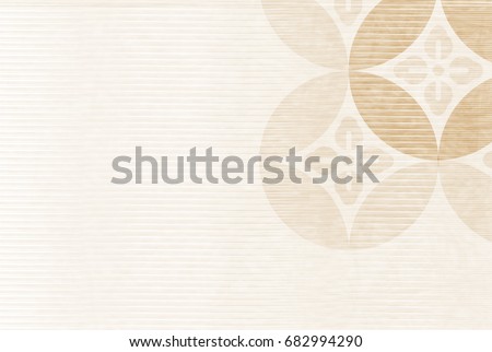 Pattern Japanese paper New Year card background Royalty-Free Stock Photo #682994290