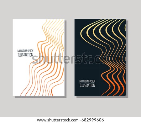 Minimal covers design set. Sample Strip composition Simple shapes with trendy gradients. Eps10 layered vector.