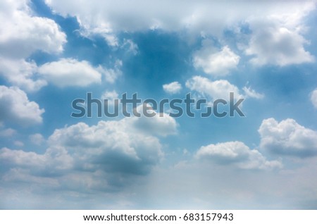 Blue Sky with Clouds, background