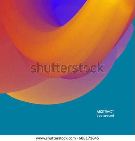 Abstract contemporary background with vibrant colorful flowing fluid
