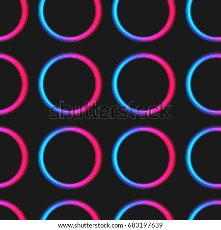 neon pattern circle