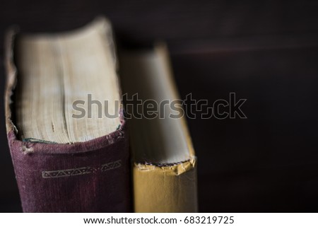 Amazing picture of old books. Taken from a beautiful angle