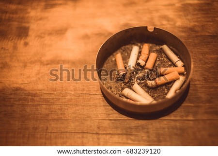 cigar on wood table