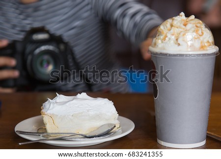 Coconut Cake and coffee