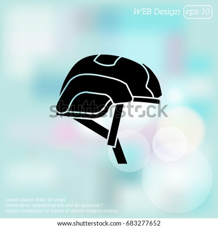 Helmet for airsoft. Helmet icon