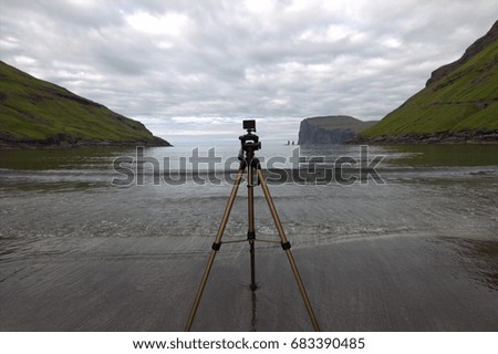 Photography on a beach 