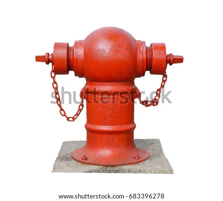 red fire hydrant for security any fire dangerous