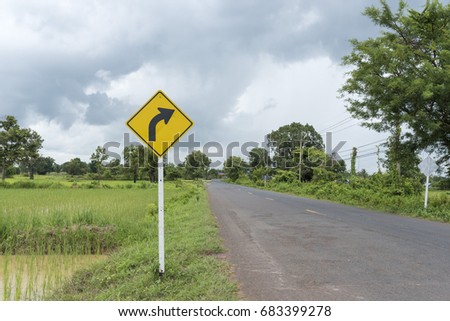 Signpost ahead
