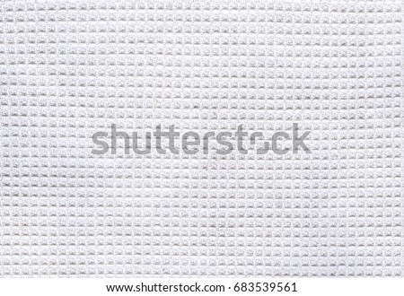 White waffle fabric background, cotton pique Royalty-Free Stock Photo #683539561